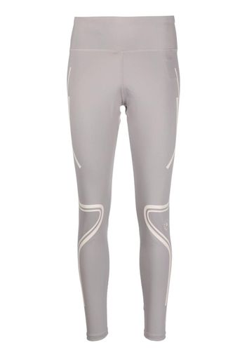 adidas by Stella McCartney logo print performance leggings - Grigio