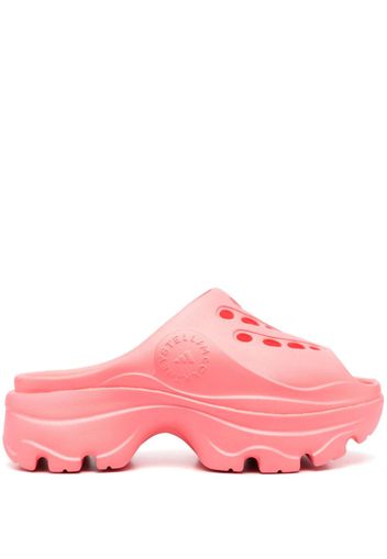 adidas by Stella McCartney 55mm logo-embossed clogs - Rosa