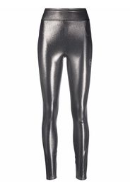 adidas by Stella McCartney shiny training leggings - Argento