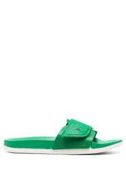 adidas by Stella McCartney logo touch-strap sliders - Verde