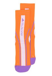 adidas by Stella McCartney intarsia-knit logo socks - Arancione