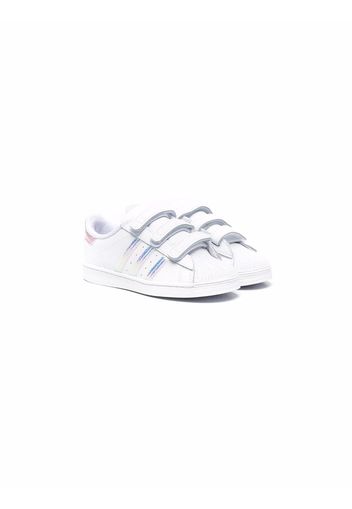 adidas Kids Superstar touch-strap sneakers - Bianco