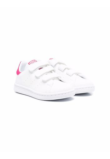 adidas Kids Sneakers Stan Smith con chiusure a strappo - Bianco