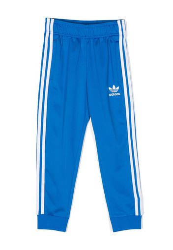 adidas Kids logo-embroidered track pants - Blu