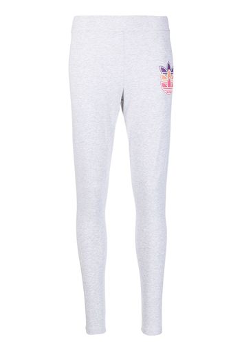 adidas Play triple-logo leggings - Grigio