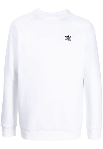 adidas Felpa con ricamo Adicolor - Bianco