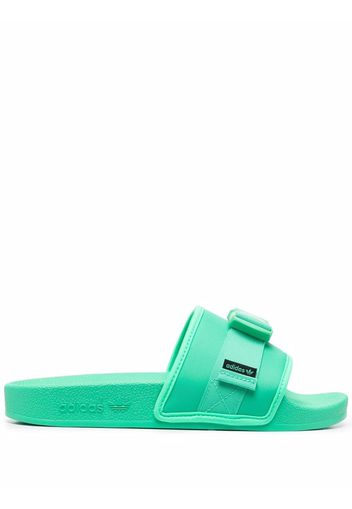 adidas Adilette zip-pouch slides - Verde