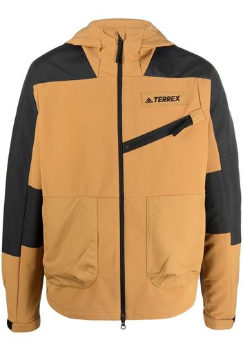 adidas Terrex chest logo-patch jacket - Giallo