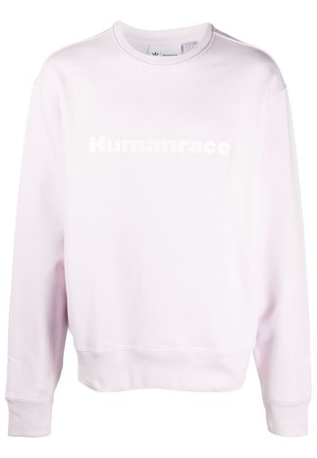 adidas slogan-print crew neck sweatshirt - Rosa