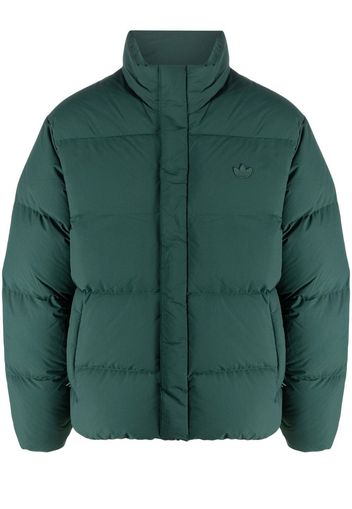 adidas padded logo-patch down jacket - Verde