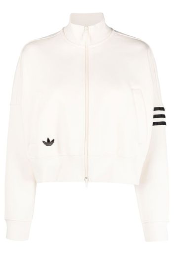 adidas zip-up drop-shoulder jacket - Toni neutri