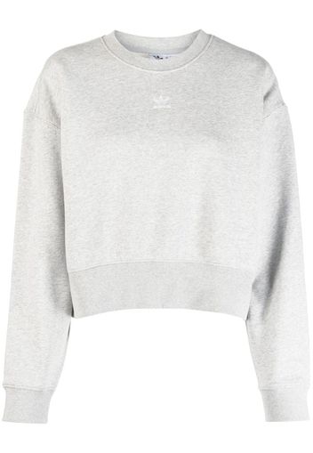 adidas cropped fleece sweatshirt - Grigio