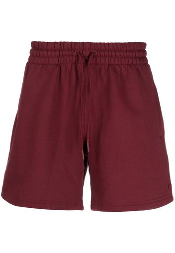 adidas logo-appliqué drawstring-waist shorts - Rosso