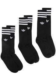 adidas signature three stripe 3 pack socks - Nero