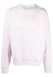 adidas slogan-print crew neck sweatshirt - Rosa