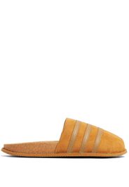 adidas 3-Stripe suede slippers - Marrone