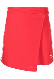 adidas side-stripe logo skirt - Rosso