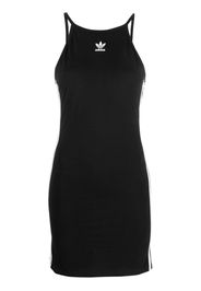 adidas logo-embroidered sleeveless dress - Nero