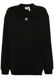 adidas trefoil-logo cotton sweatshirt - Nero