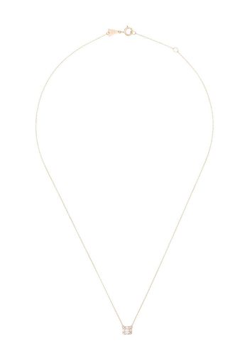 14K yellow gold multi baguette diamond necklace