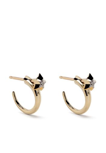 Adina Reyter Orecchini Shooting Star in oro giallo 14kt con diamanti