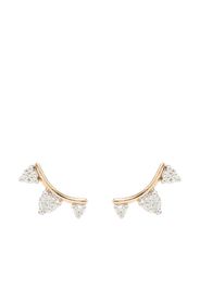 14K yellow gold Amigos diamond earrings