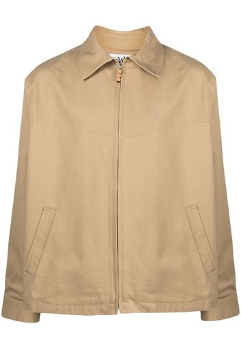 Adish elbow-patch detail jacket - Toni neutri