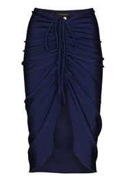 Adriana Degreas ADRIANA D RUCHD MIDI SKIRT NAVY - Blu