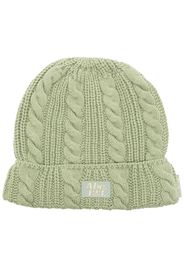 Advisory Board Crystals logo-patch chunky-knit beanie - Verde