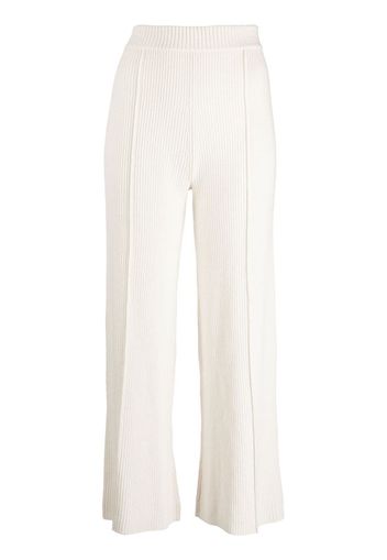 Aeron straight-leg merino-cashmere trousers - Toni neutri