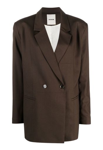 AERON Lubaina double-breasted blazer - Marrone