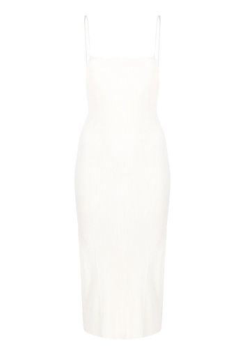 AERON ribbed cami midi dress - Bianco