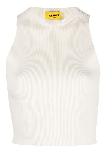 AERON Top crop - Bianco