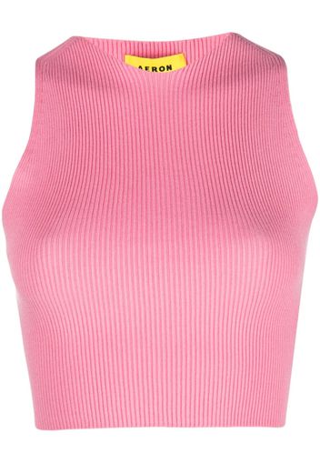 AERON Top a coste con dettaglio cut-out - Rosa