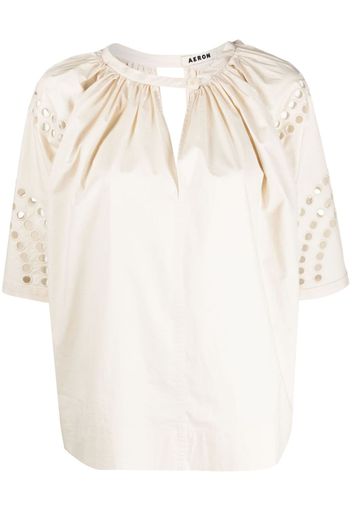 AERON Pyle cut-out blouse - Toni neutri