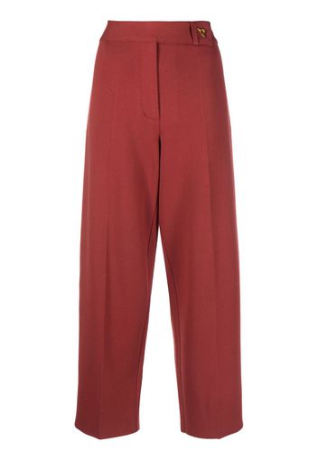 AERON Pantaloni Madeleine crop - Rosso