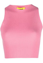 AERON Top a coste con dettaglio cut-out - Rosa