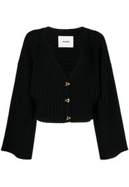 AERON Morrow V-neck cardigan - Nero