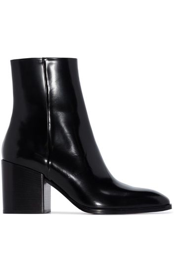 Leandra 75mm leather ankle boots