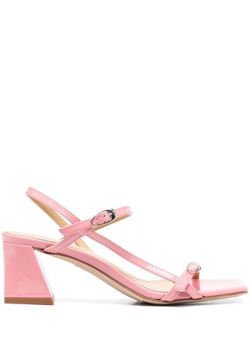 Aeyde buckle-strap patent-leather sandals - Rosa