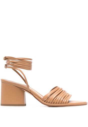 Aeyde Natania leather sandals - Marrone
