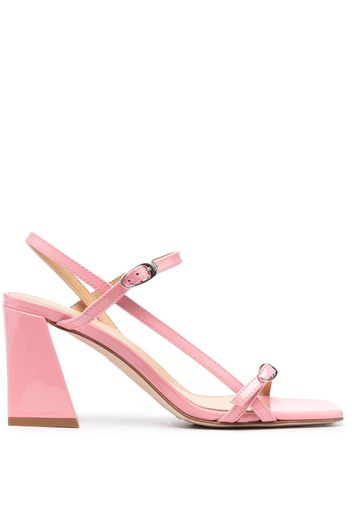 Aeyde Hilda double-buckle sandals - Rosa