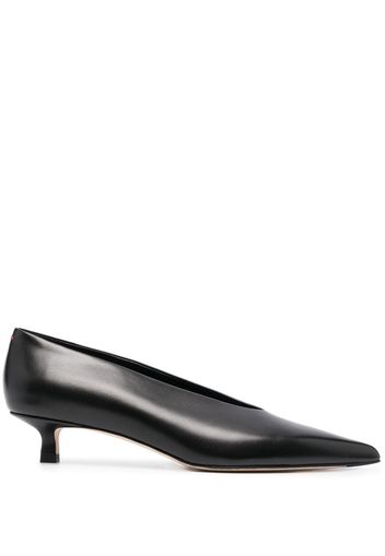 Aeyde Clara pointed-toe leather pumps - Nero