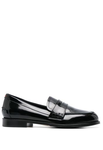 Aeyde penny-slot leather loafers - Nero