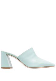 Aeyde slip-on 80mm leather mules - Blu