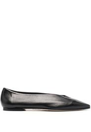 Aeyde Betty leather ballerina shoes - Nero