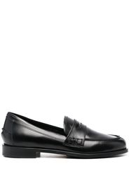 Aeyde round-toe leather loafers - Nero