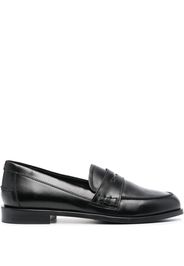 Aeyde Oscar penny-slot leather loafers - Nero