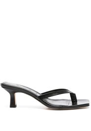 Aeyde Wilma 55mm leather mules - Nero