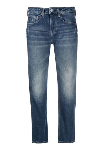 AG Jeans Girlfriend cropped jeans - Blu